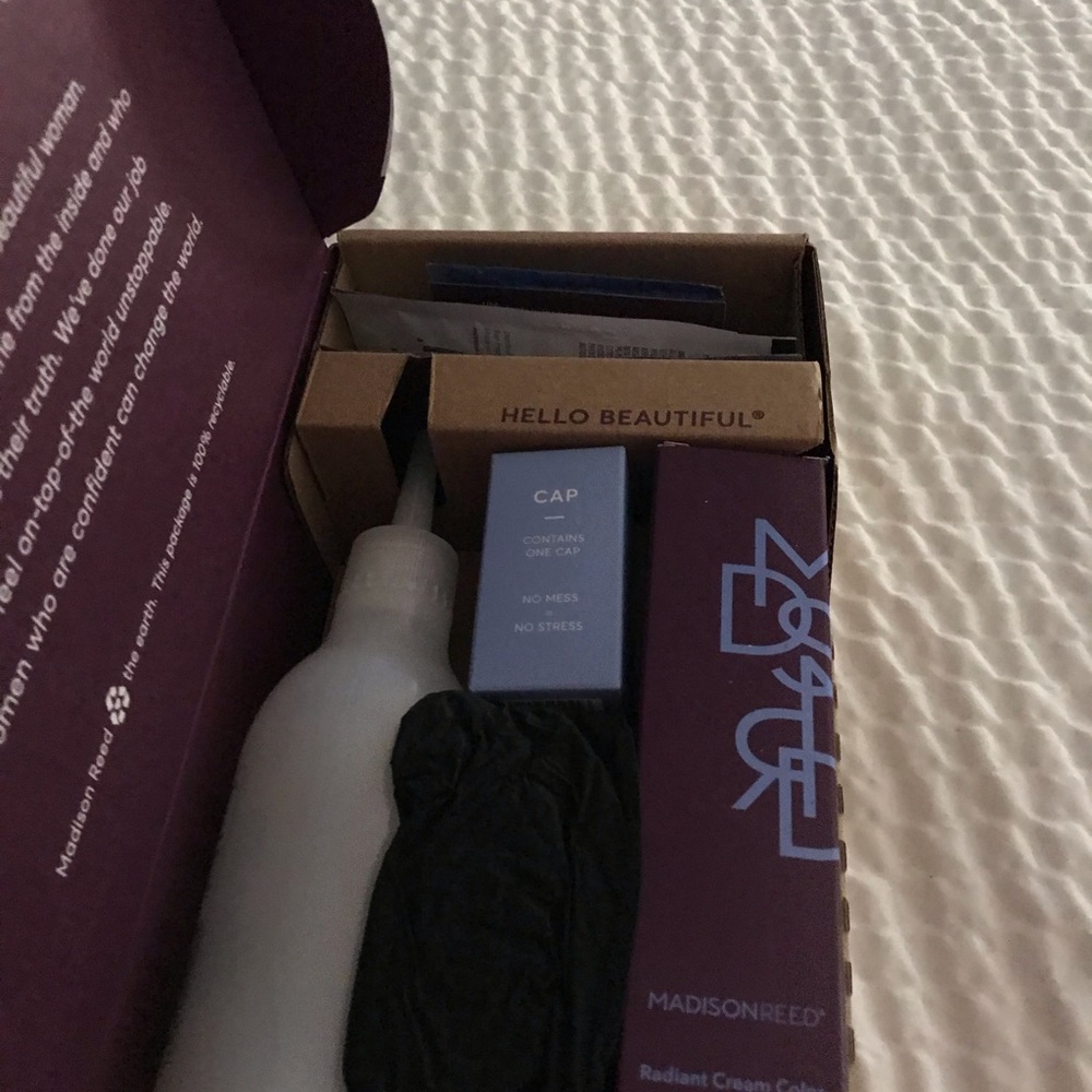 Madison Reed hair coloring kit.